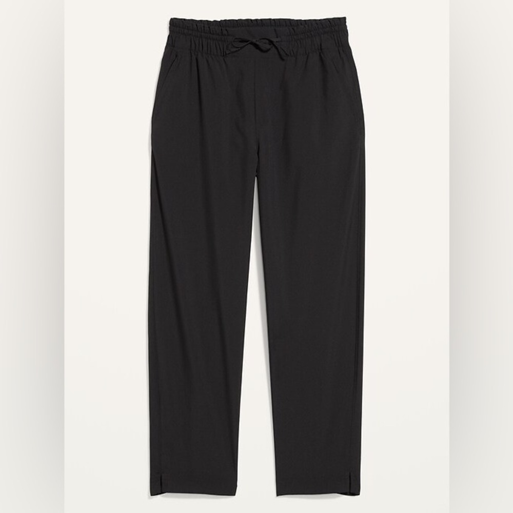 Large old navy stretchtech lightweight pants cropped black lightweight